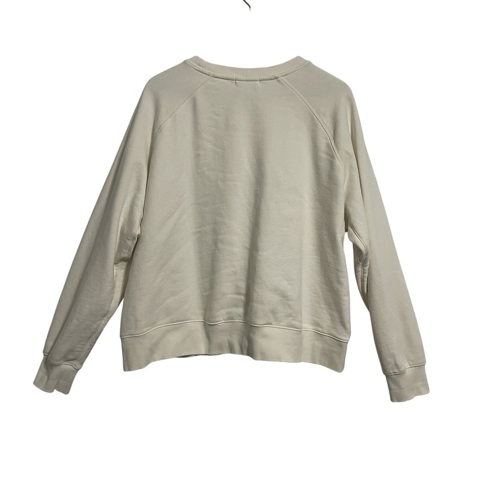 PELOTON Cream Raglan Sweatshirt Logo Pullover Athleisure Women's Size 2X - Picture 10 of 12